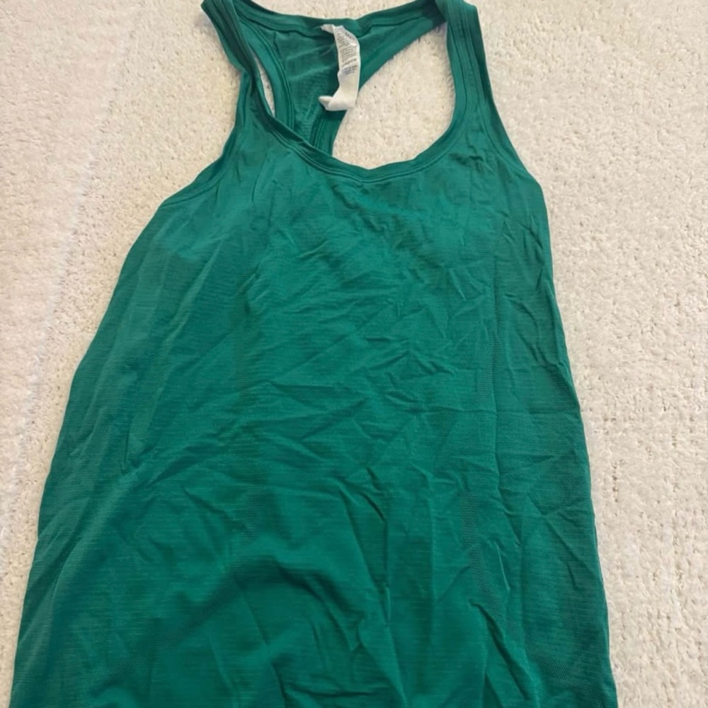 lululemon athletica green Tank Top